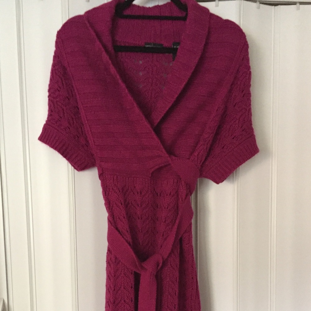 Knit sweater dress